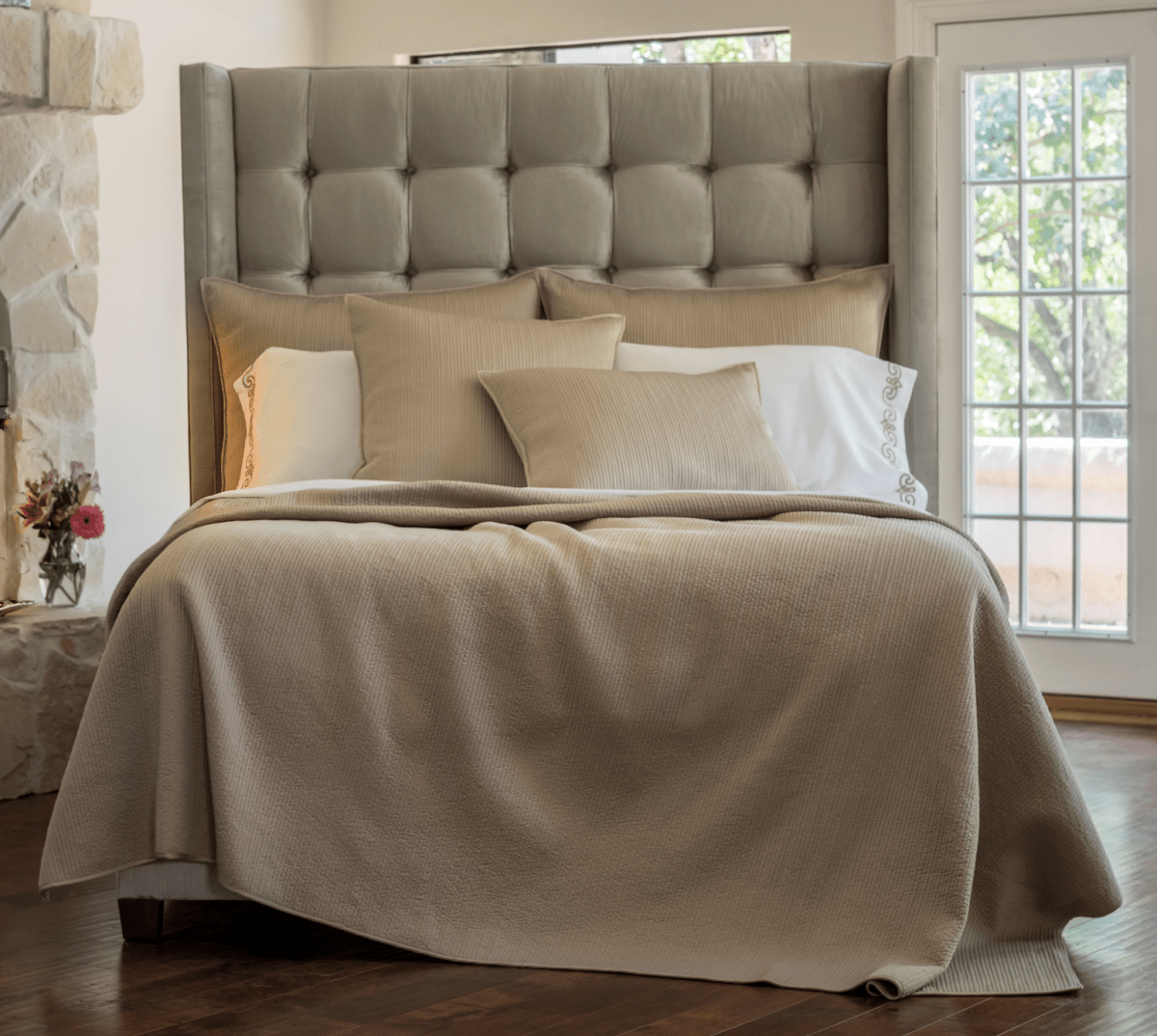 Lili Alessandra Quilted Euro Pillow - Thumbnail 4