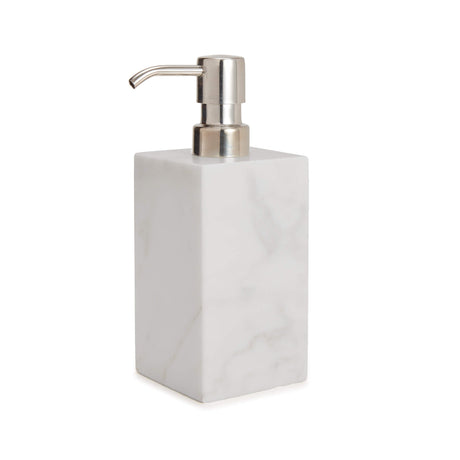 Lotion or Soap Dispenser - Marmol Bath Accessories by Kassatex in White at Fig Linens and Home