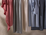 Matouk Agnes Wool and Cashmere Throws at Fig Linens and Home - Hanging