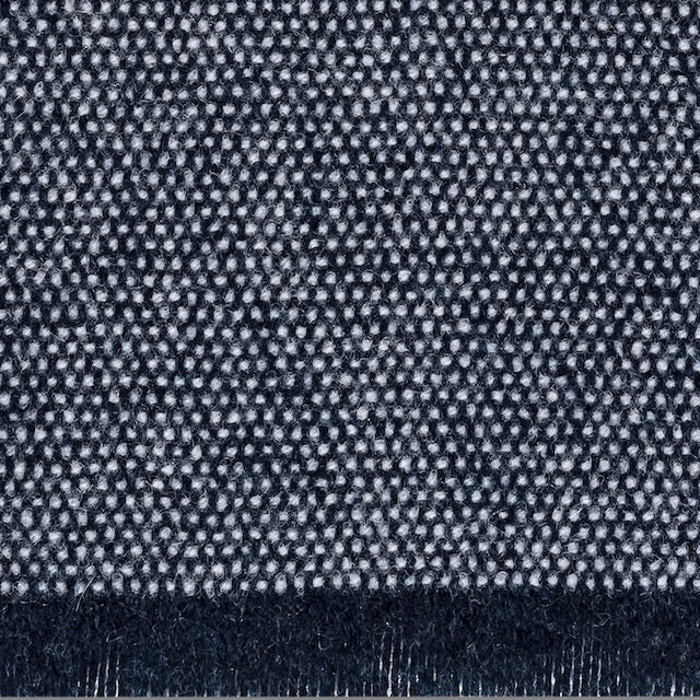 Matouk Agnes Swatch Throw Midnight Blue Blankets Cashmere Wool at Fig Linens and Home