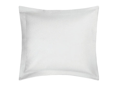 Euro Sham - Matouk Alba White Quilted Bedding at Fig Linens and Home