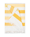 Amado Canary Stripe Beach Towel | Matouk Pool Towels at Fig Linens and Home