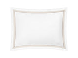Pillow Sham - Matouk Amara Triple Pearl Bedding at Fig Linens and Home shown in Beach Dune on White