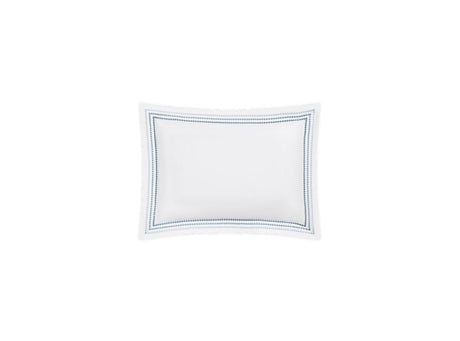 Boudoir Sham - Matouk Amara Triple Pearl Bedding at Fig Linens and Home shown in Hazy Pool on White