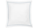Euro Sham - Matouk Amara Triple Pearl Bedding at Fig Linens and Home shown in Hazy Pool on White