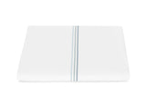 Duvet Cover - Matouk Amara Triple Pearl Bedding at Fig Linens and Home shown in Hazy Pool on White