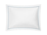 Pillow Sham - Matouk Amara Triple Pearl Bedding at Fig Linens and Home shown in Hazy Pool on White