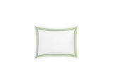Boudoir Sham - Matouk Amara Triple Pearl Bedding at Fig Linens and Home shown in Palm Green on White