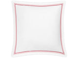 Euro Sham - Matouk Amara Triple Pearl Bedding at Fig Linens and Home in Paradise Pink on White