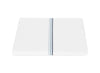 Duvet Cover - Matouk Amara Triple Pearl Bedding at Fig Linens and Home shown in Sailor Blue on White