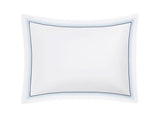 Pillow Sham - Matouk Amara Triple Pearl Bedding at Fig Linens and Home shown in Sailor Blue on White