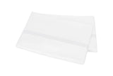 Flat Sheet - Matouk Amara Triple Pearl Bedding at Fig Linens and Home in White Embroidery on White