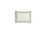 Boudoir Sham - Matouk Ambrose Bedding in Bone and Khaki at Fig Linens and Home