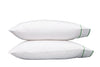 Matouk Bedding - Ansonia Palm Green Cotton Pillowcases at Fig Linens and Home