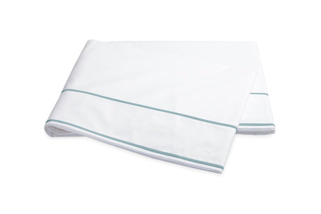 Flat Sheet - Matouk Ansonia Pool Cotton Sheets at Fig Linens and Home