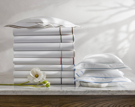 Matouk Ansonia Bed Sheets and Pillowcases at Fig Linens and Home