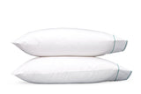Matouk Bedding - Ansonia Pool Cotton Pillowcases at Fig Linens and Home