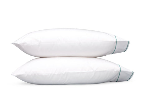 Matouk Bedding - Ansonia Pool Cotton Pillowcases at Fig Linens and Home