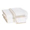 Matouk Towels - Astor Braid Dune Embroidery on White Cotton Terrycloth Bath Collection
