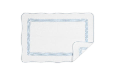 Astor Braid Tub Mats by Matouk Schumacher Light Blue Tub Mat 24 x 36 at FIG LINENS AND HOME 2
