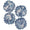 Balthazar Lapis Blue Cocktail Napkins by Matouk Schumacher at Fig Linens and Home
