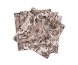 Topaz Brown Cloth Napkins - Matouk Schumacher Balthazar Napkins at Fig Linens and Home