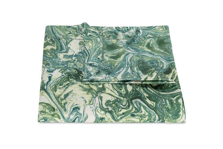 Matouk Schumacher Balthazar Emerald Green Tablecloths at Fig Linens and Home