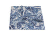 Matouk Schumacher Balthazar Lapis Blue Tablecloths at Fig Linens and Home