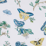 Pajamas Fabric Swatch - Matouk Baudin Butterfly Blue - Fig Linens and Home 1