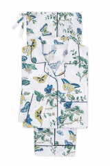 Baudin Butterfly Pajamas by Matouk in Sea Blue at Fig Linens and Home