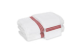 Bel Tempo Red Bath Towels | Matouk at Fig Linens and Home