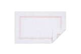 Bathroom Rug in Blush Pink | Bel Tempo Bath Rug by Matouk at Fig Linens and Home