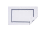 Bathroom Rug in Navy Blue | Bel Tempo Bath Rug by Matouk at Fig Linens and Home