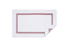 Bathroom Rug in Red | Bel Tempo Bath Rug by Matouk at Fig Linens and Home