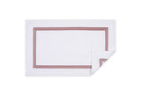 Bathroom Rug in Red | Bel Tempo Bath Rug by Matouk at Fig Linens and Home