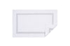Bathroom Rug in Silver | Bel Tempo Bath Rug by Matouk at Fig Linens and Home