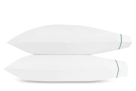 Standard Pillowcases - Matouk Bergamo Giza Cotton Bedding in Celadon