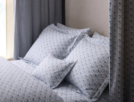Matouk Schumacher Cabanon Stripe Blue Bedding at Fig Linens and Home 4