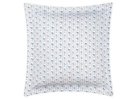 Euro Square Sham - Matouk Cabanon Stripe Blue Bedding at Fig Linens and Home