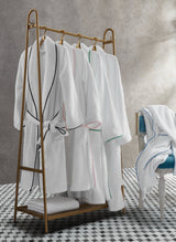 Cairo Terry Bath Robe by Matouk on Clothing Rack showing All Colors | Fig Linens and Home