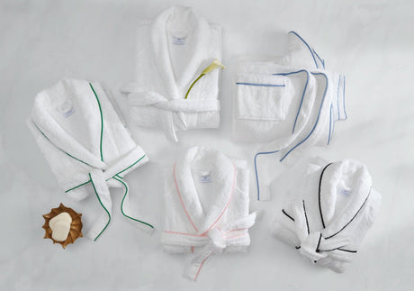 Cairo Terry Bath Robe by Matouk - Robes Flat Folded in Various Colors | Fig Linens and Home