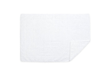 Matouk Cairo Towels in White with White | Fig Linens and Home - Plain non-quilted Tub Mat