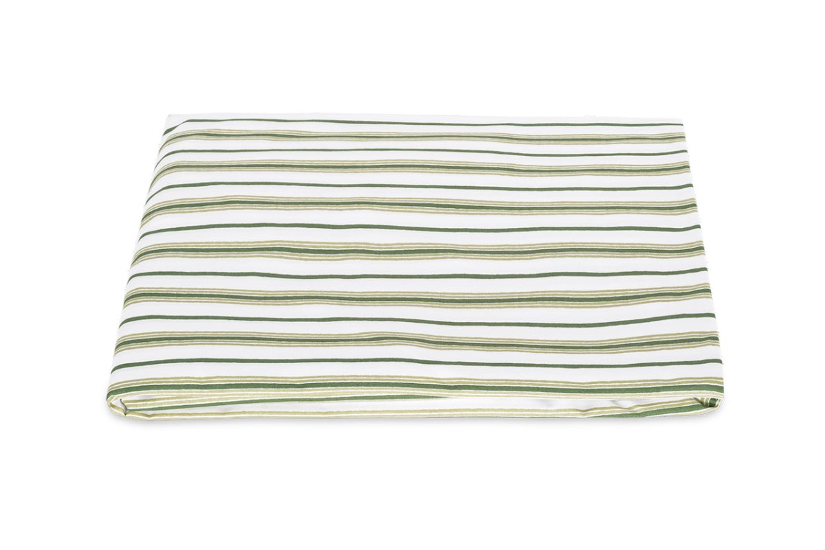 Fitted Bottom Sheet - Calypso Palm Green Bedding by Matouk Schumacher at Fig Linens and Home