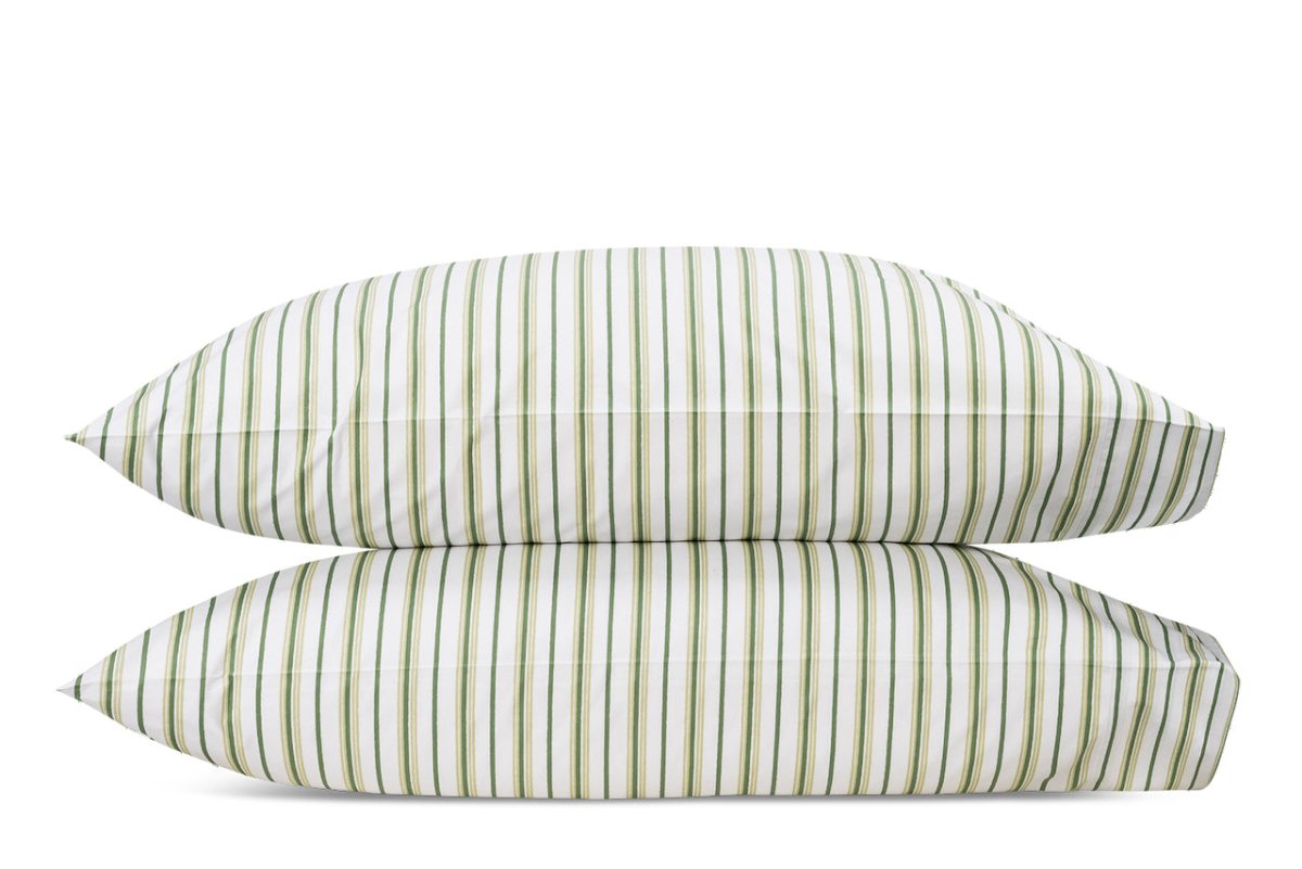 Pillowcases - Calypso Palm Green Bedding by Matouk Schumacher at Fig Linens and Home
