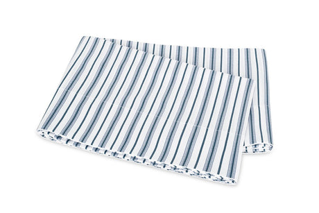 Flat Sheet - Calypso Prussian Blue Bedding by Matouk Schumacher at Fig Linens and Home