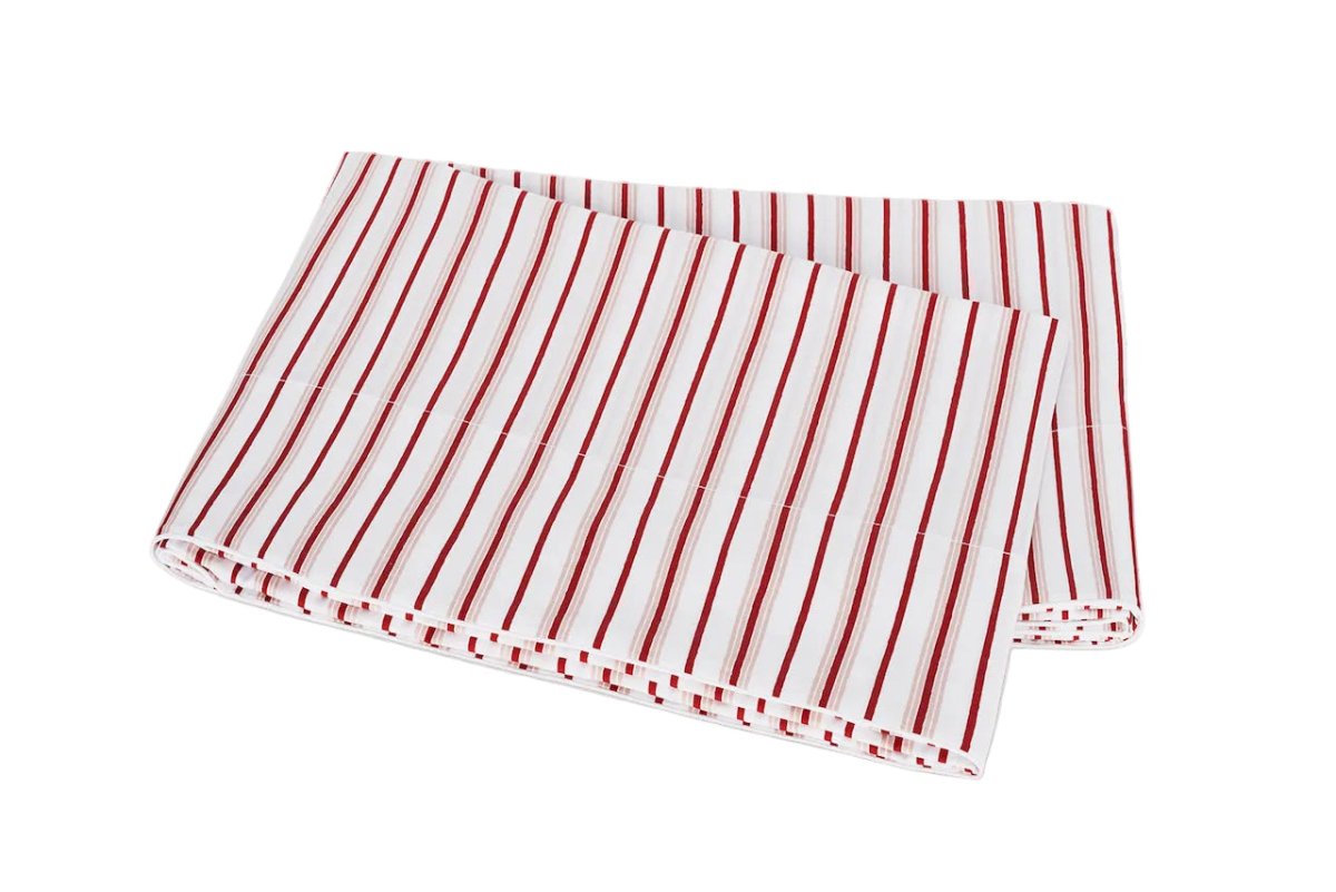 Flat Sheet - Calypso Redberry Bedding by Matouk Schumacher at Fig Linens and Home