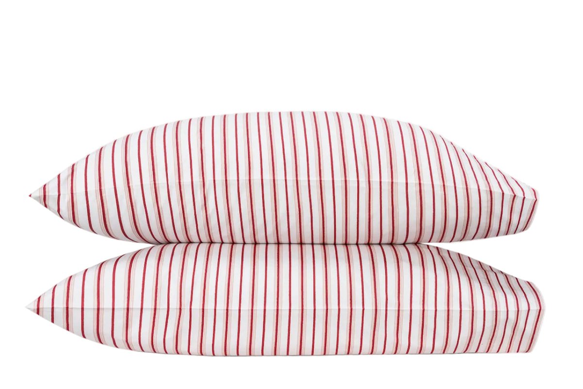 Pillowcases - Calypso Redberry Bedding by Matouk Schumacher at Fig Linens and Home