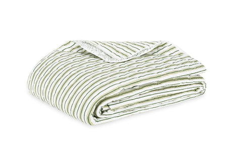 Quilted Coverlet Palm Green - Calypso Quilted Bedding by Matouk Schumacher at Fig Linens and Home