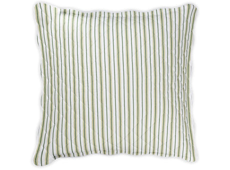 Quilted Euro Sham Palm Green - Calypso Quilted Bedding by Matouk Schumacher at Fig Linens and Home