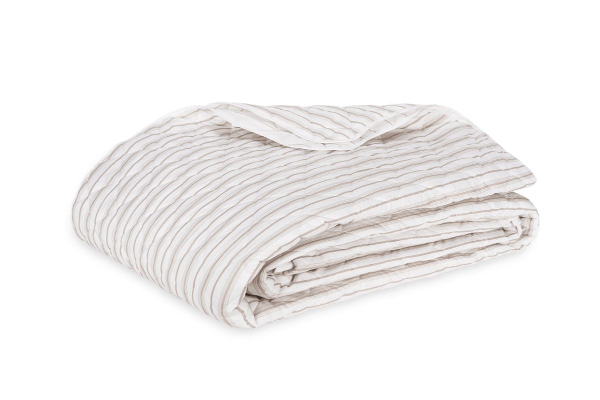 Quilted Coverlet Pebble - Calypso Quilted Bedding by Matouk Schumacher at Fig Linens and Home